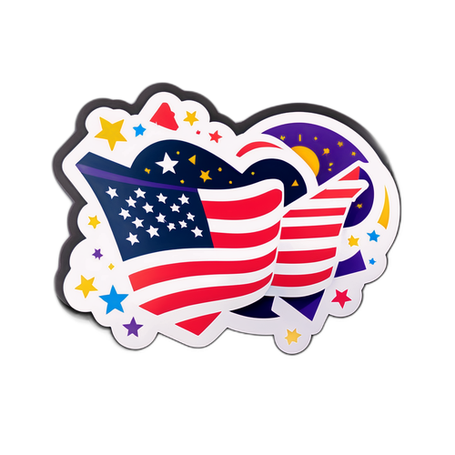 สติกเกอร์ธีมตลาดหุ้น: ความหวังและความตื่นเต้น