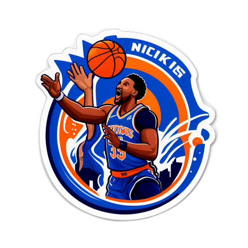 Scène Animée d'un Match Knicks-Mavericks