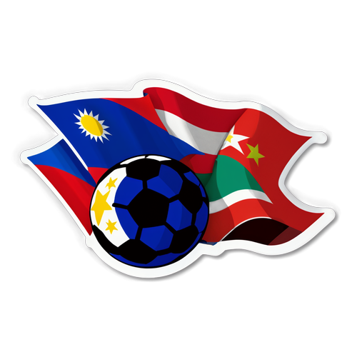 Stiker Pertandingan Filipina dan Myanmar