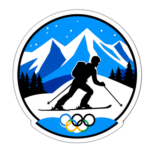 Stiker Elegan Untuk Olimpik Musim Sejuk 2026