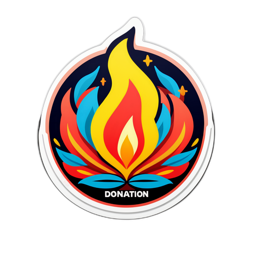 火灾救助捐款贴纸