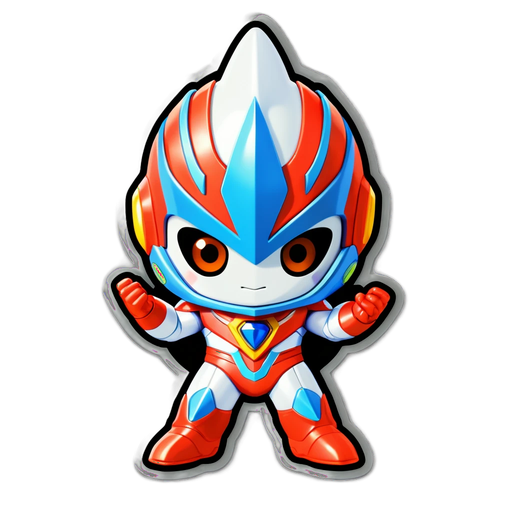 Chibi Ultraman Zero Sticker