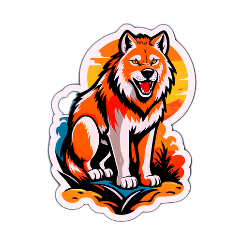 Ein frecher Wolf im Dschungel
