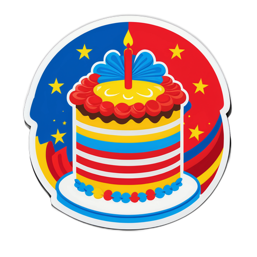 Celebrating Ziua Națională a României cu un Tort Vivid