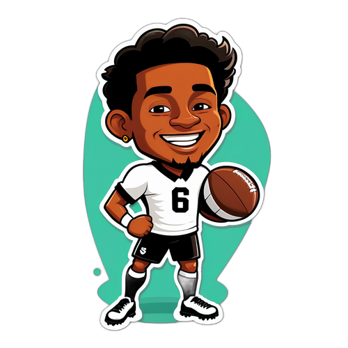 Komik Bir Futbolcu Karikatürü