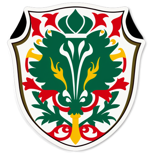 Aufkleber mit dem Wappen von Werder Bremen für eine festliche Atmosphäre