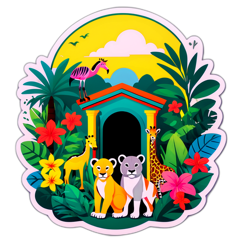 Sticker Pintu Masuk Zoo Negara