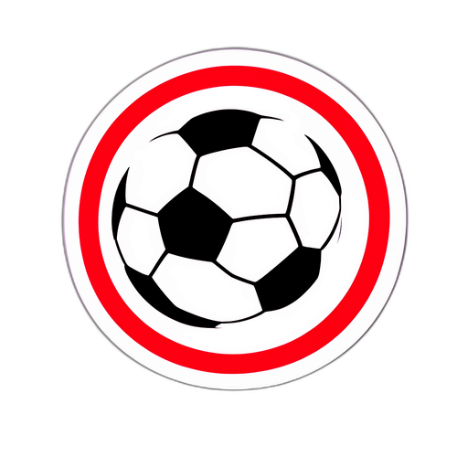 Autocolant PSV cu minge de fotbal vintage