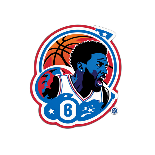 Sticker ya Soka ya 76ers vs. Heat