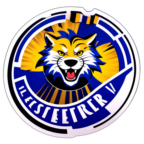 Pemacu Bola Sepak Dinamik dengan Tekst 'Leicester City vs West Brom'