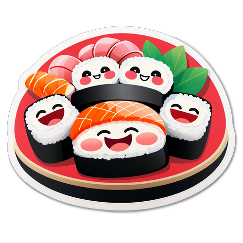 Fantastisk Kawaii Sushi med Smil! Sjekk ut dette Bedårende Mestringverket!