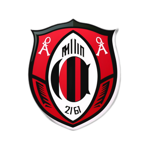 Autocolant elegant AC Milan