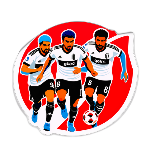 Design artistic cu jucători de la Beşiktaş și Keçiorengücü