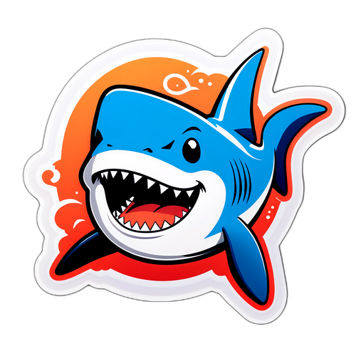 Sticker Cá Mập Vui Vẻ