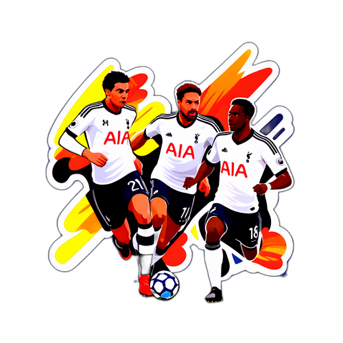 สติกเกอร์การออกแบบเกมระหว่างท็อตแน่มฮ็อทสเปอร์และฟูแล่ม