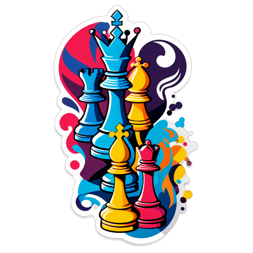 Sticker Astratto delle Mosse di Fábián Marozsán
