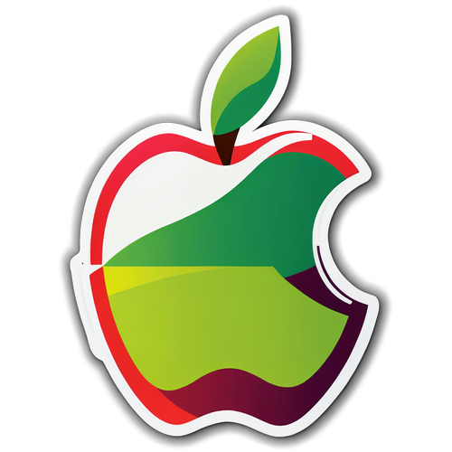 Moderne Apple Logo Sticker