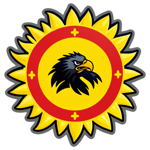 Onthul de Vrijheid: De Go Ahead Eagles Sticker met Zon die Opkomt!