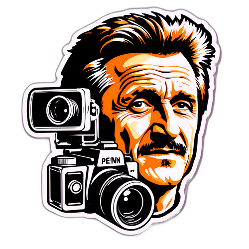 Styliseret Portræt af Sean Penn