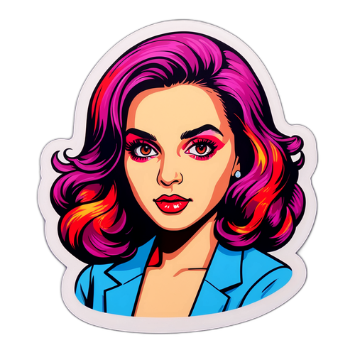 Αυτοκόλλητο εμπνευσμένο από ποπ-αρτ