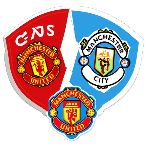 Batal场 tussen Manchester United en Manchester City