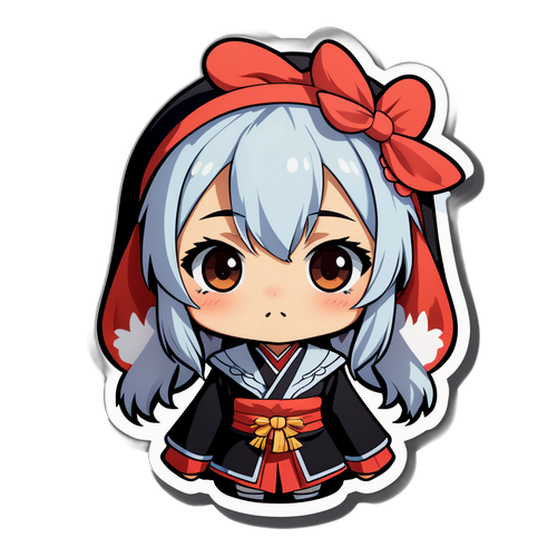 かわいいキャラクターのステッカー