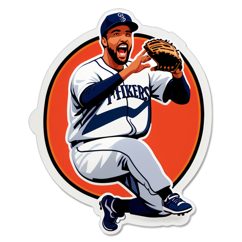 Evan Phillips Celebrating a Strikeout
