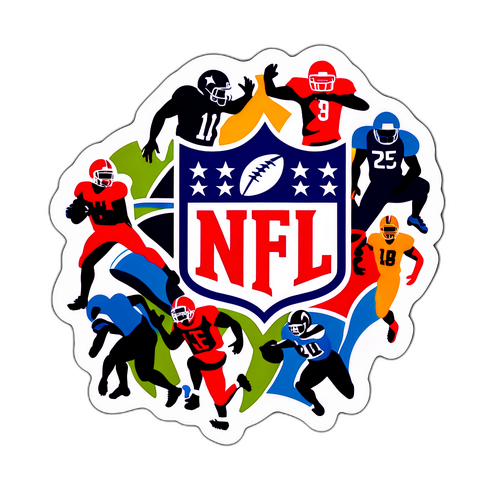 Abstrakt na Sticker ng NFL Logo