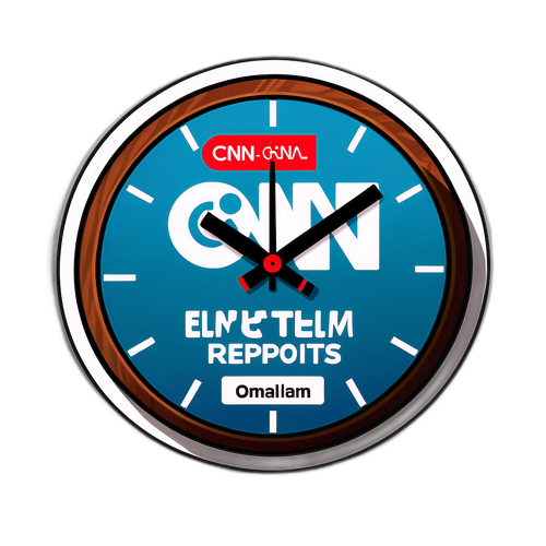 Nyhetsrapportklocka i CNN-stil