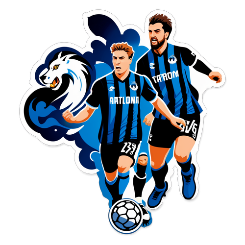 Diseño de un sticker de Atalanta vs Sturm