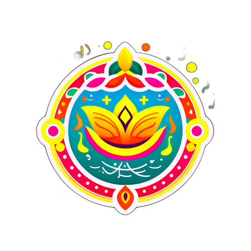 रंगीन छठ गीत स्टिकर