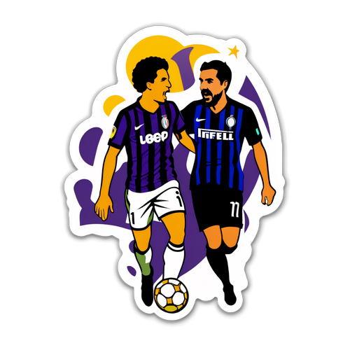 Stiker Pertandingan Fiorentina vs Inter Milan