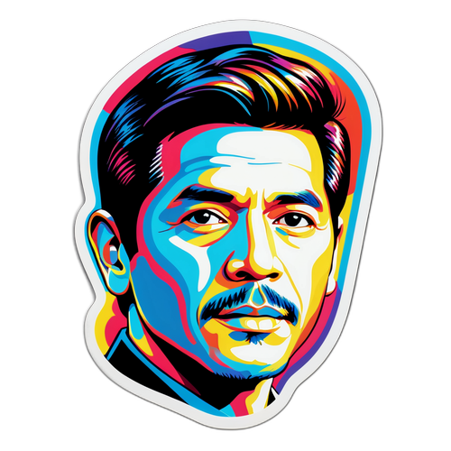 Portreto ni Sandro Marcos sa Modernong Estilo ng Sining