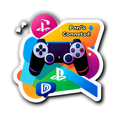 Autocollant Coloré avec Logo PlayStation Network