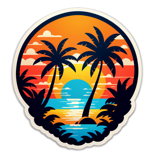 Riviera Maya Sunset Sticker