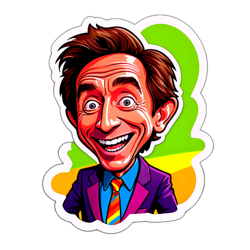 Rolig karikatyr av Martin Short