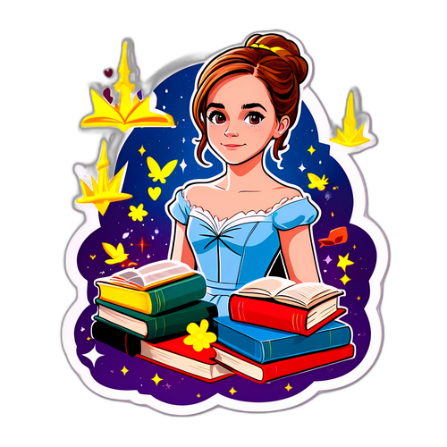 Emma Watson como personaje de cuento de hadas