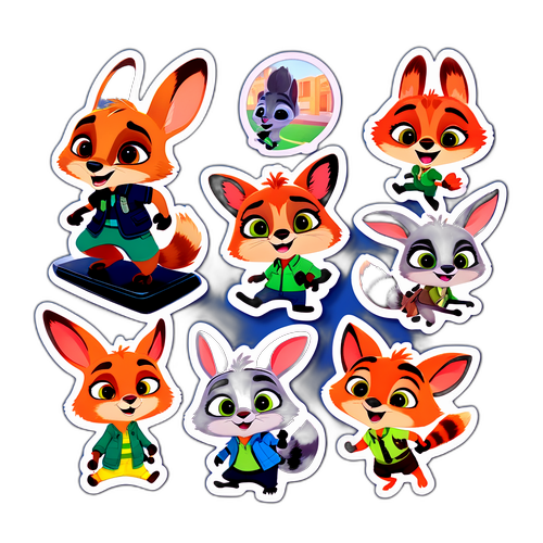 Những nhãn dán hoạt hình từ Zootopia 2