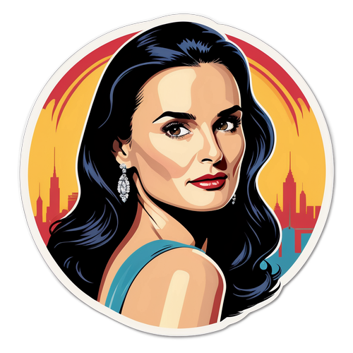 Retro Hollywood glamour s Demi Moore