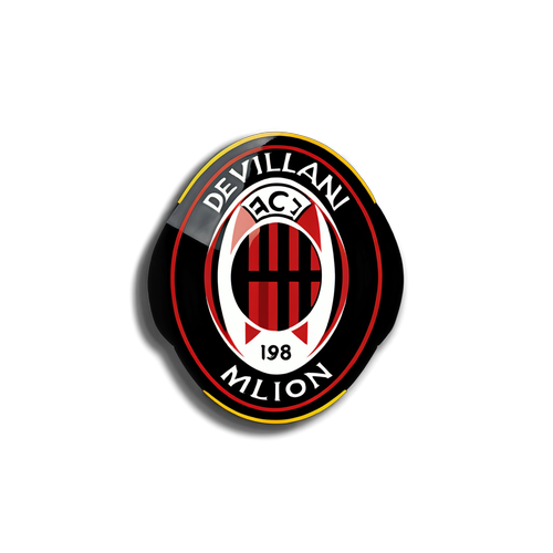 Stiker Ikonik AC Milan