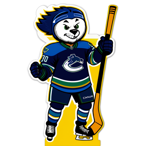 Canucks Celebration: Mascot Goal Glory