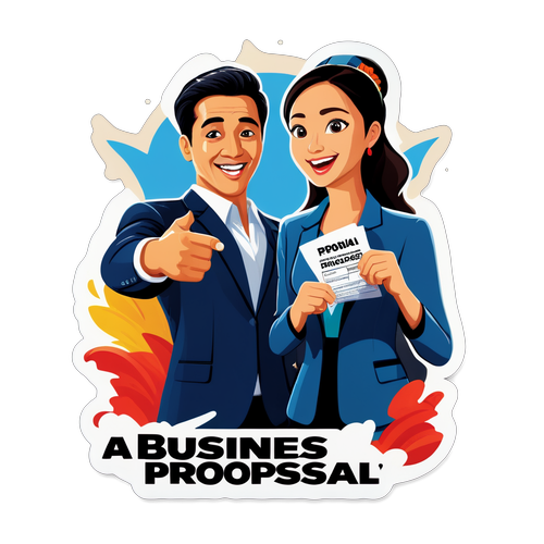 Stiker Promosi 'A Business Proposal'