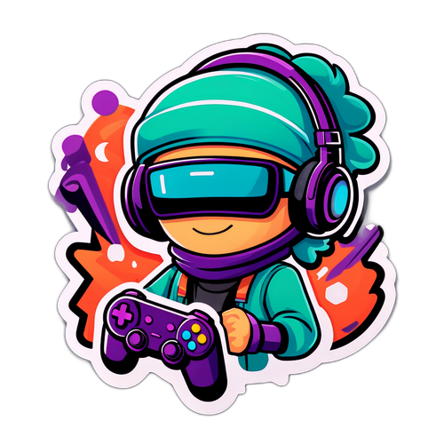 Adesivo a Tema Gaming per Twitch