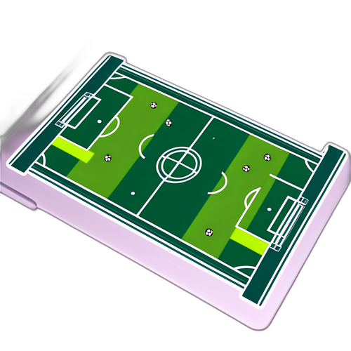 Grafic cu teren de fotbal pentru meciul dintre Sporting și Marseille