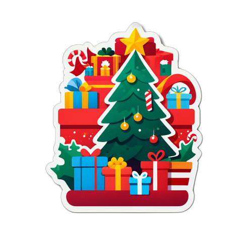 Adesivo Festivo de Natal