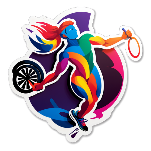 Unstoppable Spirit: Celebrate Strength with Our Vibrant Paralympics Sticker Design!