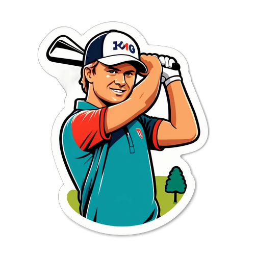 Sami Välimäki voittaa mestaruuden golfkentällä