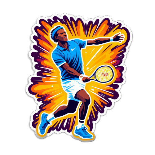 Representación artística del espíritu del tenis