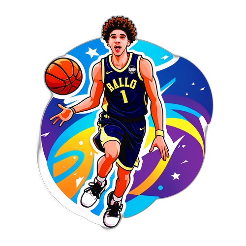 LaMelo Ball Dynamic Basketball Pass Sticker