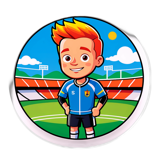 Illustration af Staffan Olsson som en tegneseriefigur